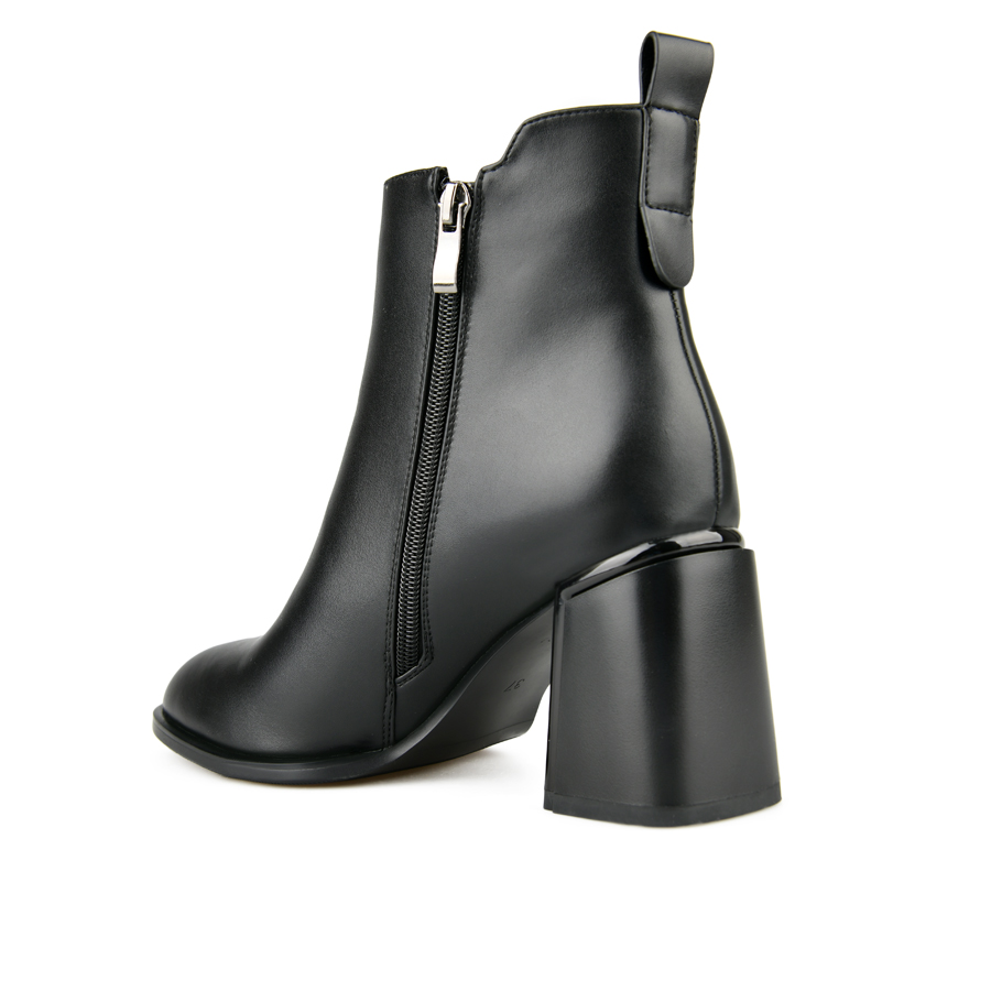 botine damă piele ecologică negru 3