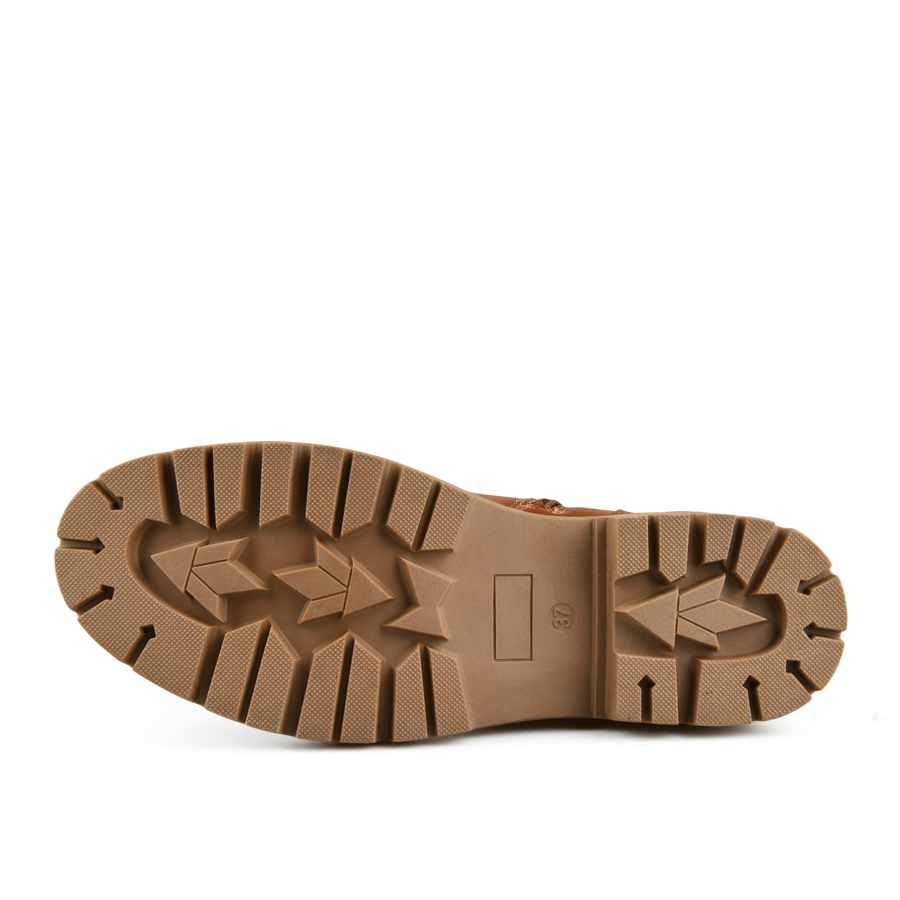botine damă piele ecologică maro 4