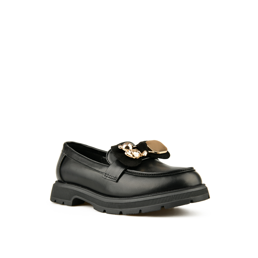 παιδικά παπούτσια οικολογικό δέρμα μαύρο 1