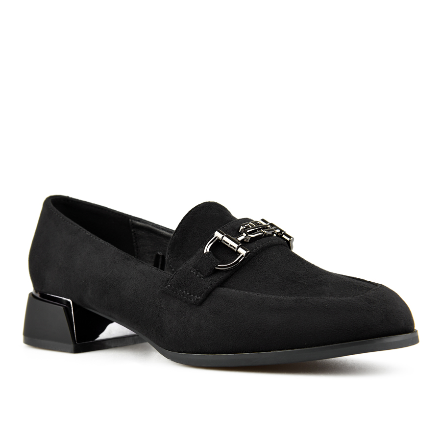 pantofi damă textil negru 1