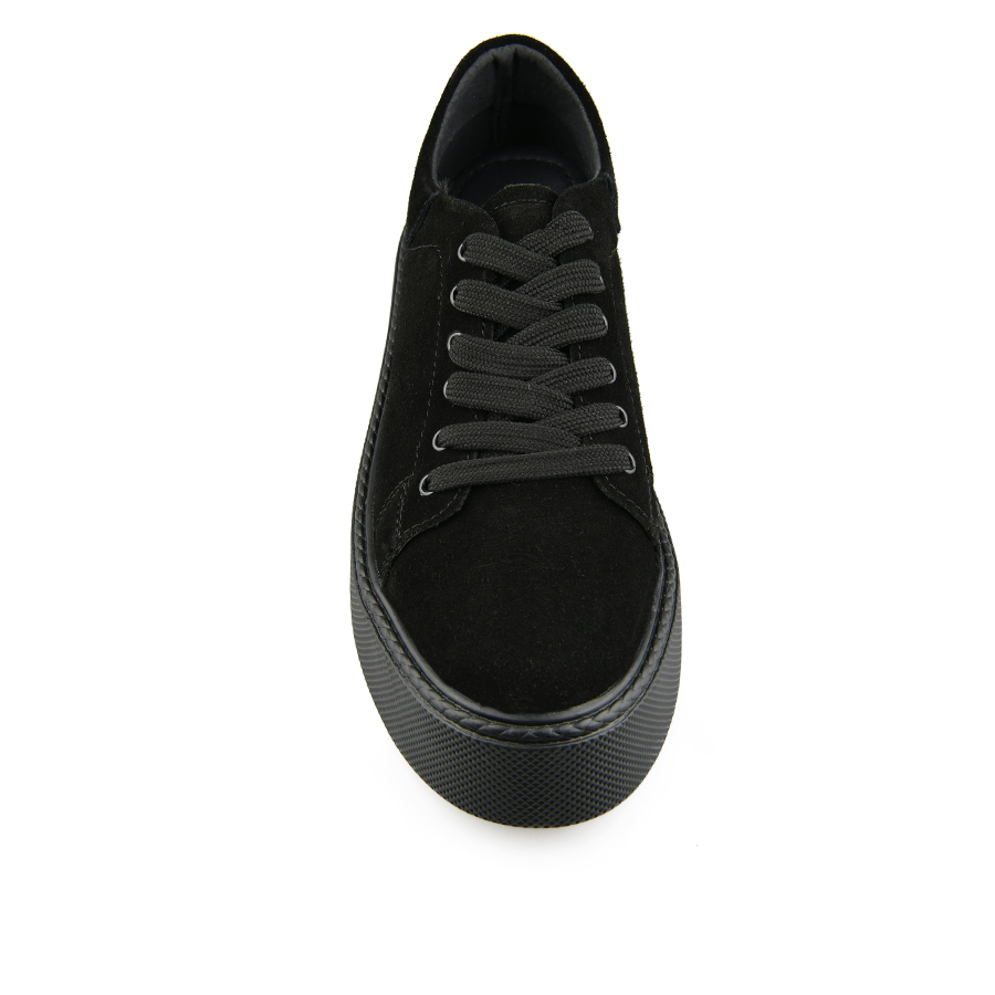 γυναικεία παπούτσια φυσικό δέρμα μαύρο 2