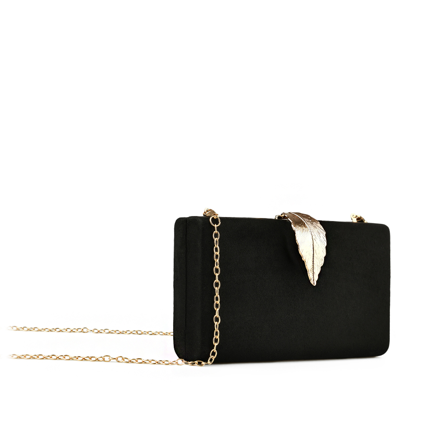 γυναικεία συμπλέκτη οικολογικό δέρμα μαύρο 0