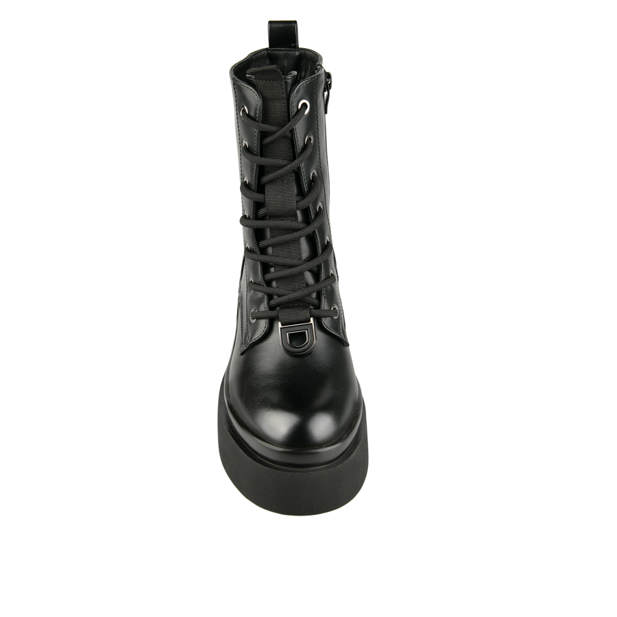 botine damă piele ecologică negru 2