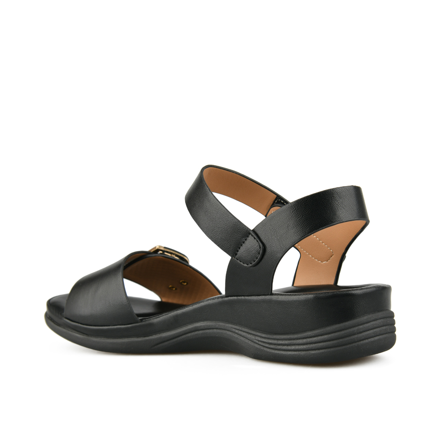 γυναικεία σανδάλια οικολογικό δέρμα μαύρο 3