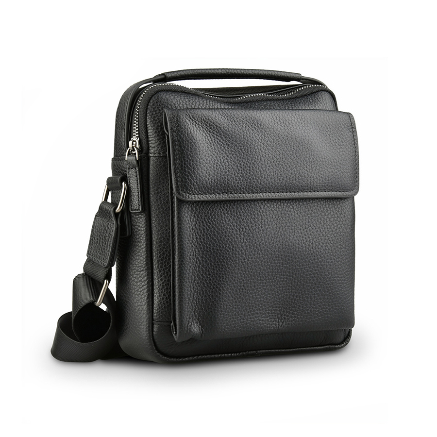 geantă bărbați piele naturală negru 0