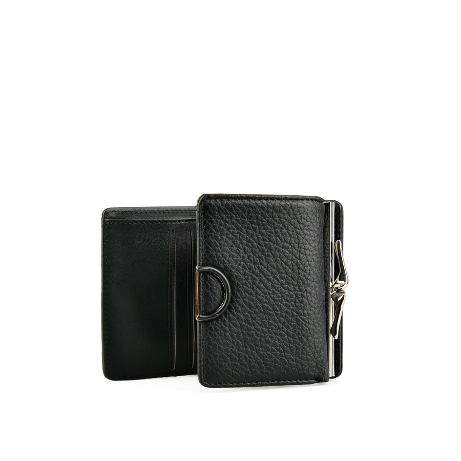γυναικείο πορτοφόλι οικολογικό δέρμα μαύρο 2