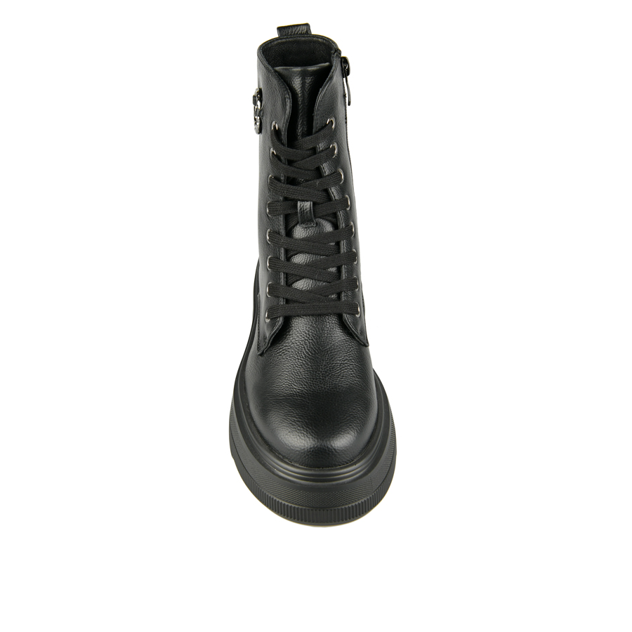 botine damă piele ecologică negru 2