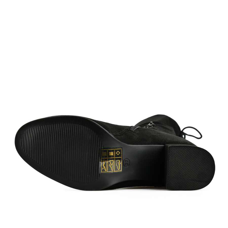 cizme damă textil negru 4