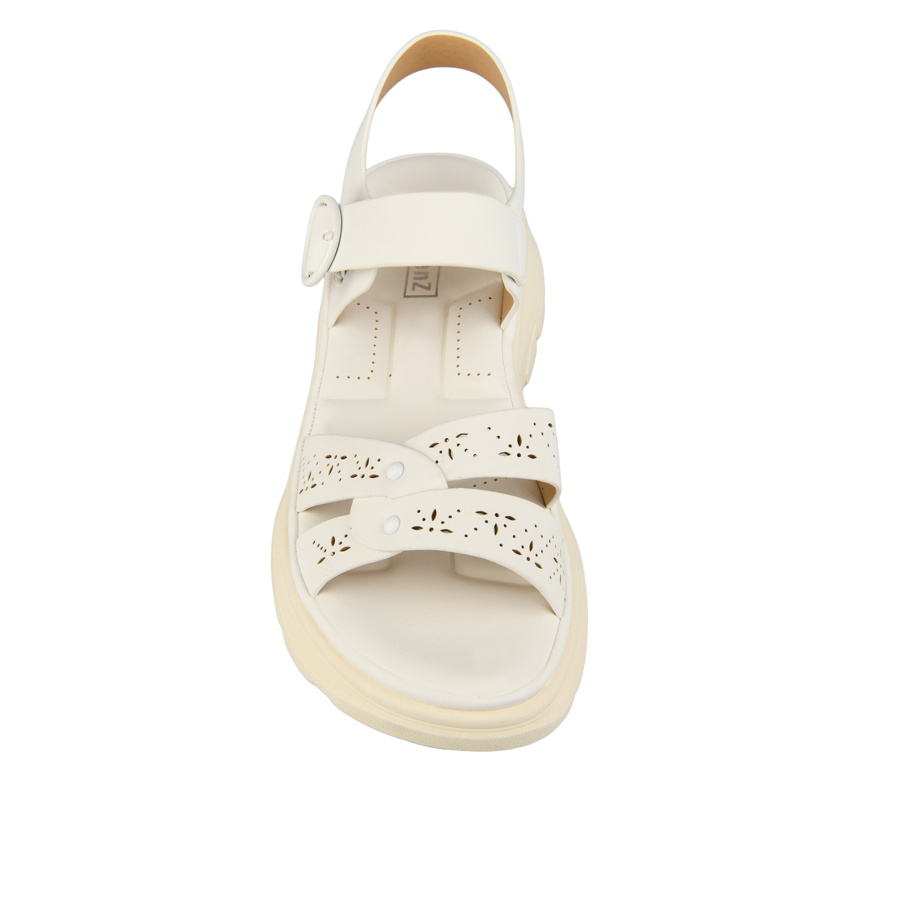 γυναικεία σανδάλια οικολογικό δέρμα λευκά 1