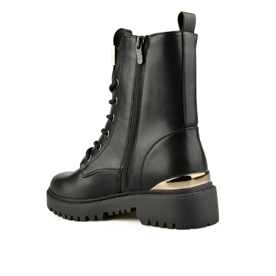 γυναικεία μποτάκια οικολογικό δέρμα μαύρο 3