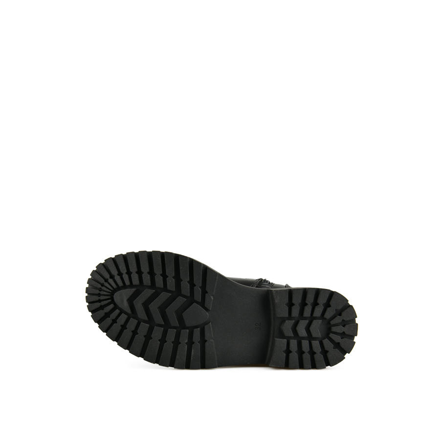 cizme copii piele ecologică negru 4