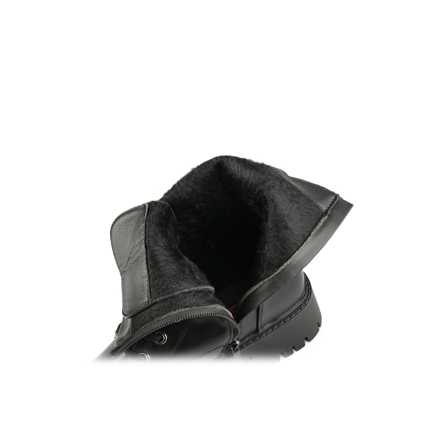 γυναικεία μποτάκια οικολογικό δέρμα μαύρο 5