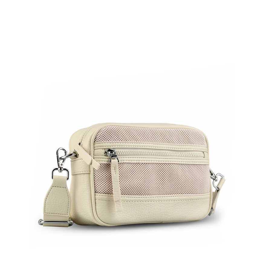 дамска чанта еко кожа бежова 0