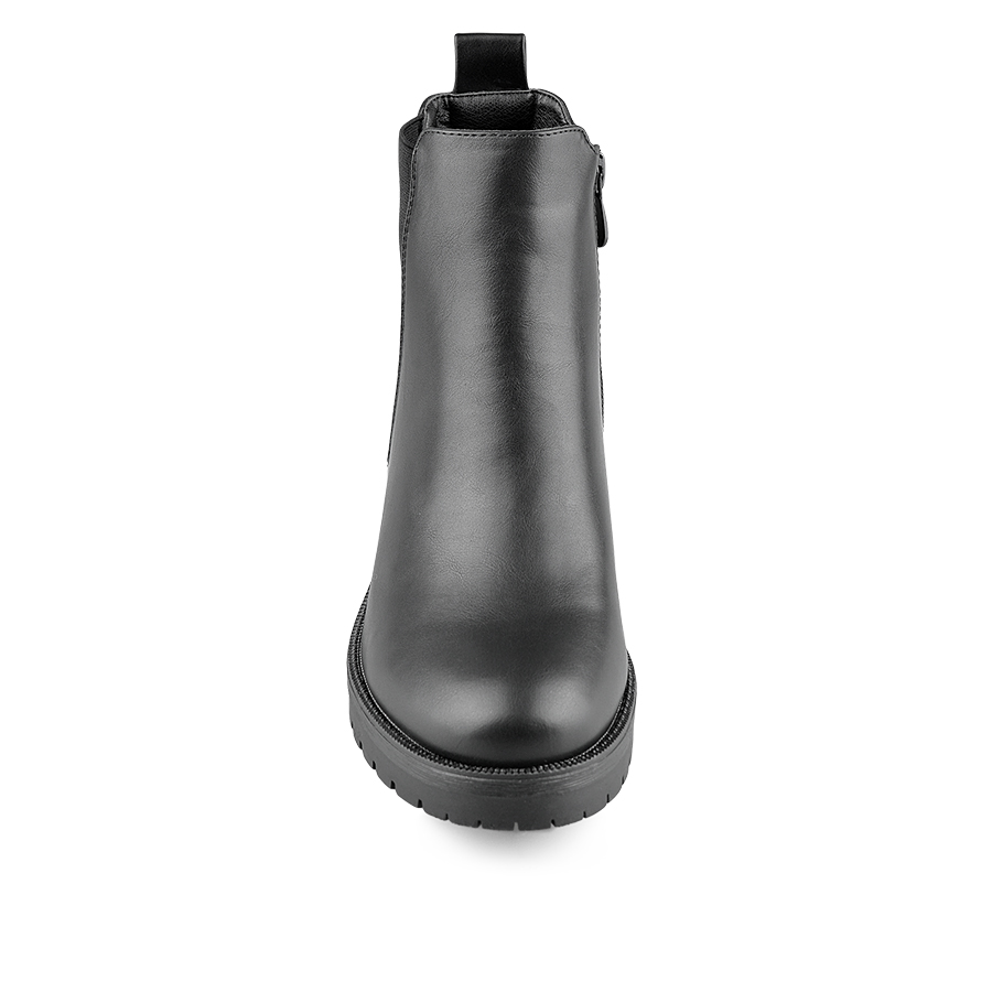 botine damă piele ecologică negru 3