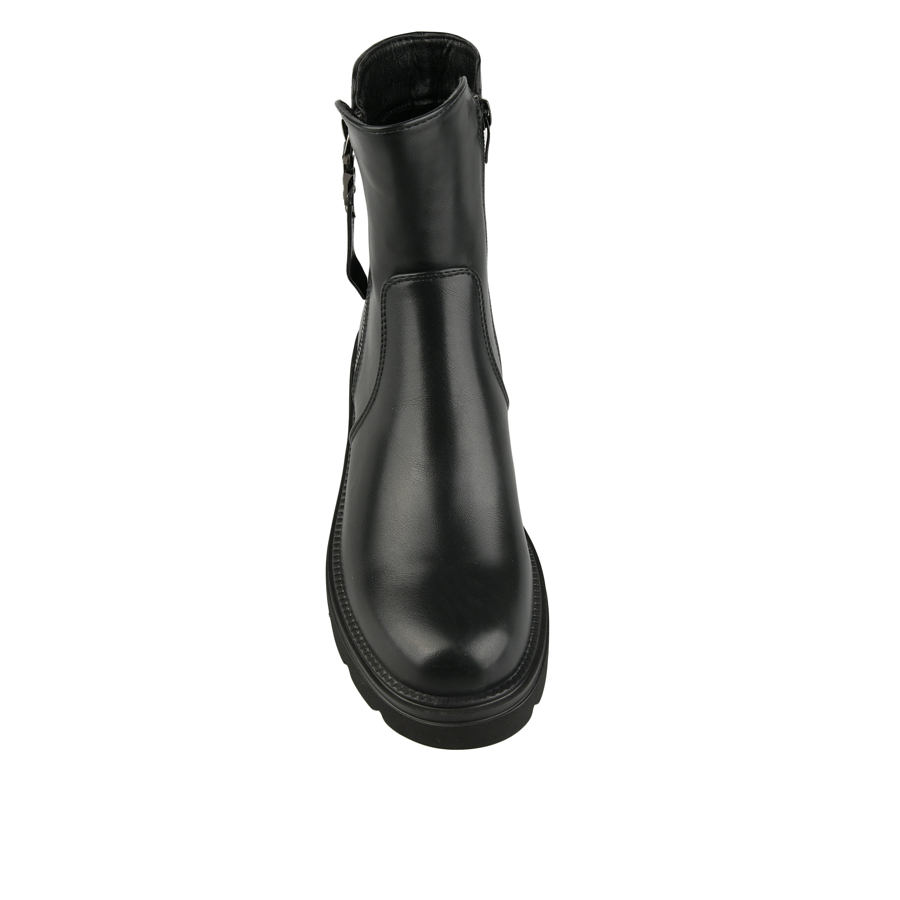 botine damă piele ecologică negru 2
