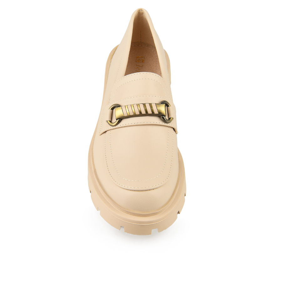 pantofi damă piele ecologică bej 1