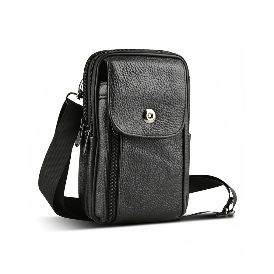 geantă bărbați piele naturală negru 0