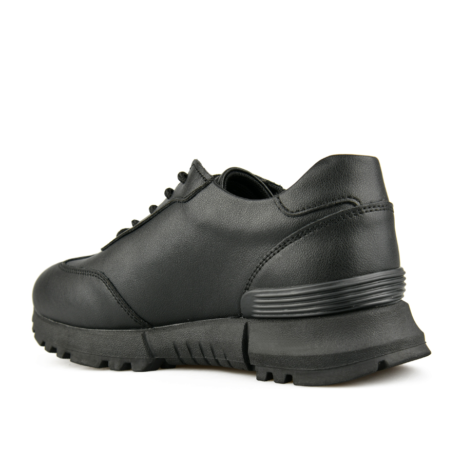 adidași damă piele naturală negru 3