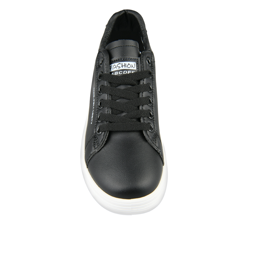 γυναικεία sneakers οικολογικό δέρμα μαύρο 2