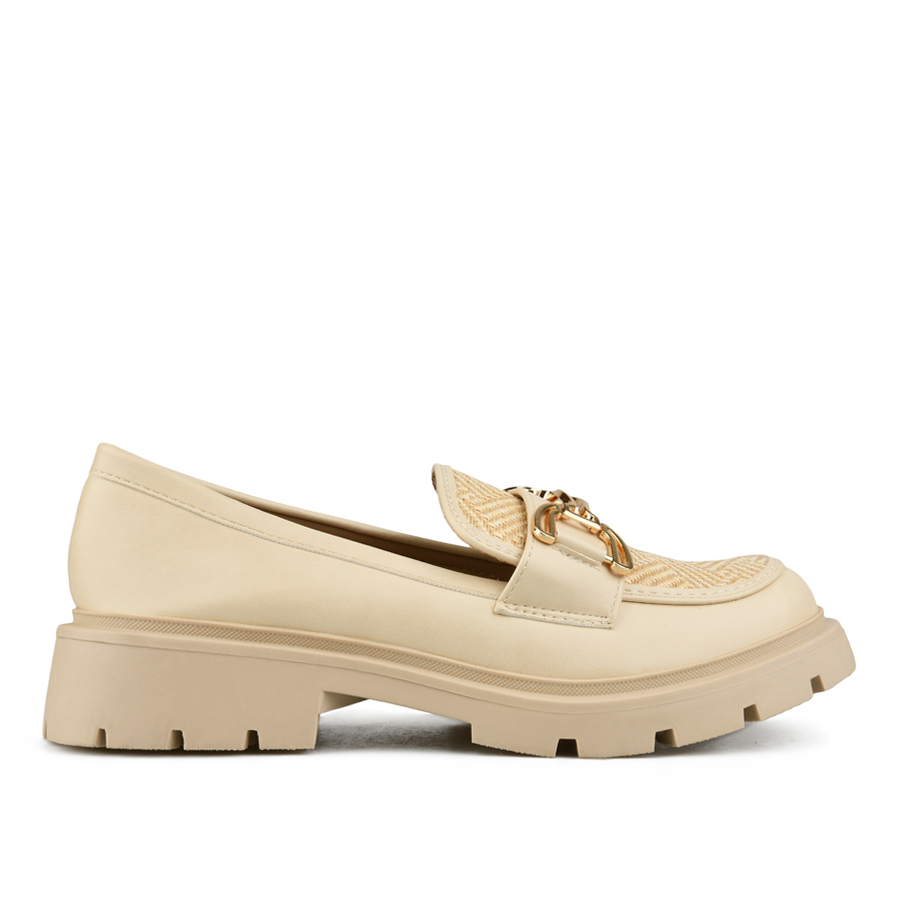 γυναικεία παπούτσια ύφασμα/οικολογικό δέρμα μπεζ 0