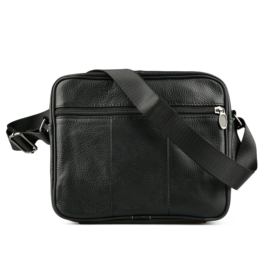 geantă bărbați piele naturală negru 1