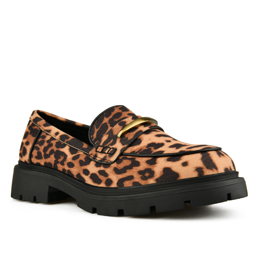 pantofi damă textil maro 1