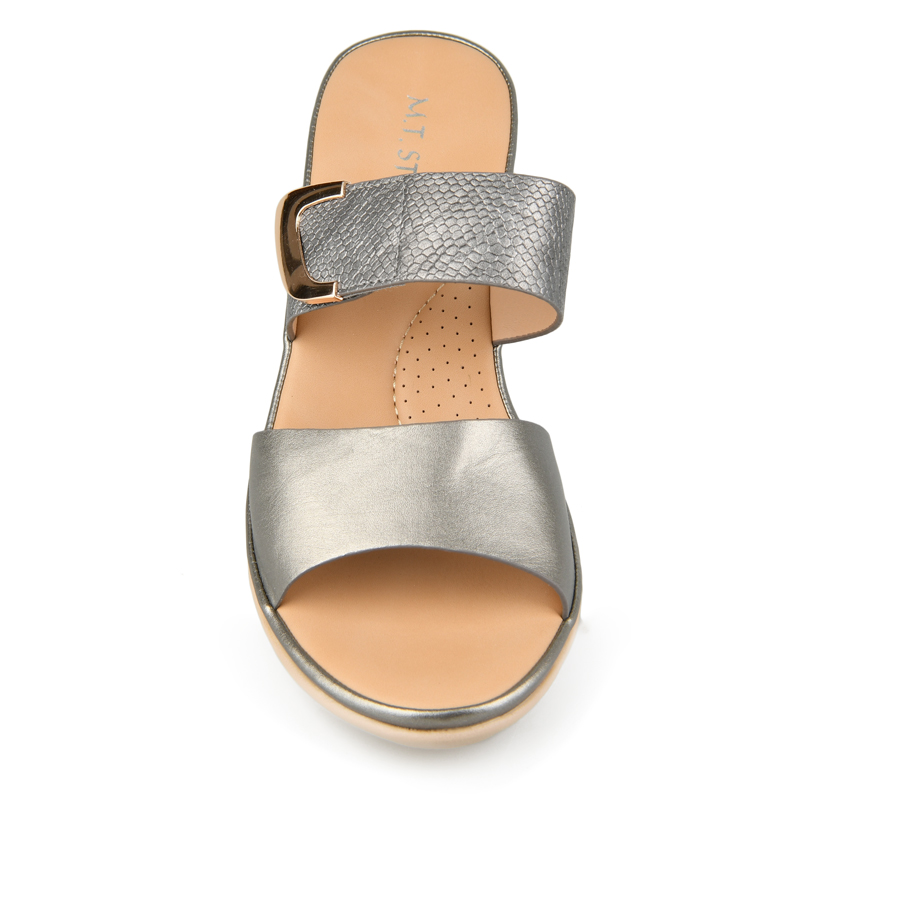 дамски чехли еко кожа сиви 1