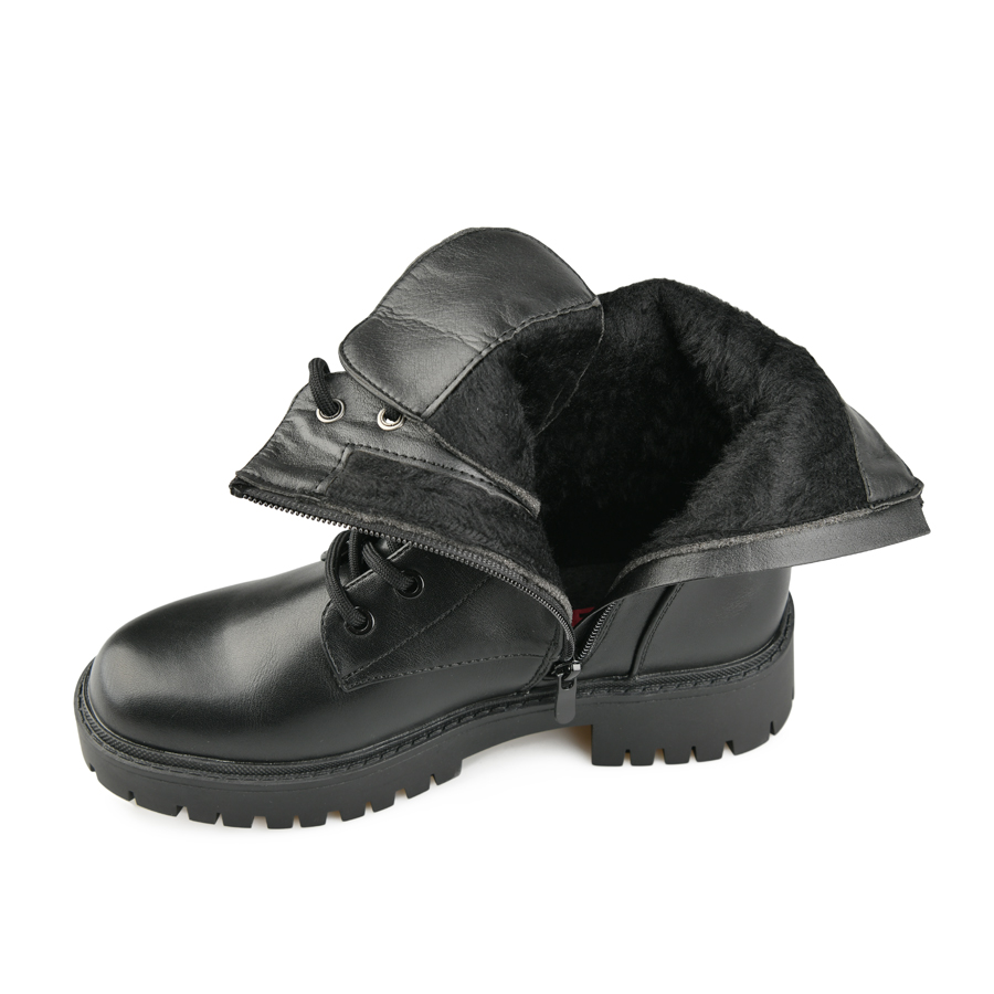 γυναικεία μποτάκια οικολογικό δέρμα μαύρο 5