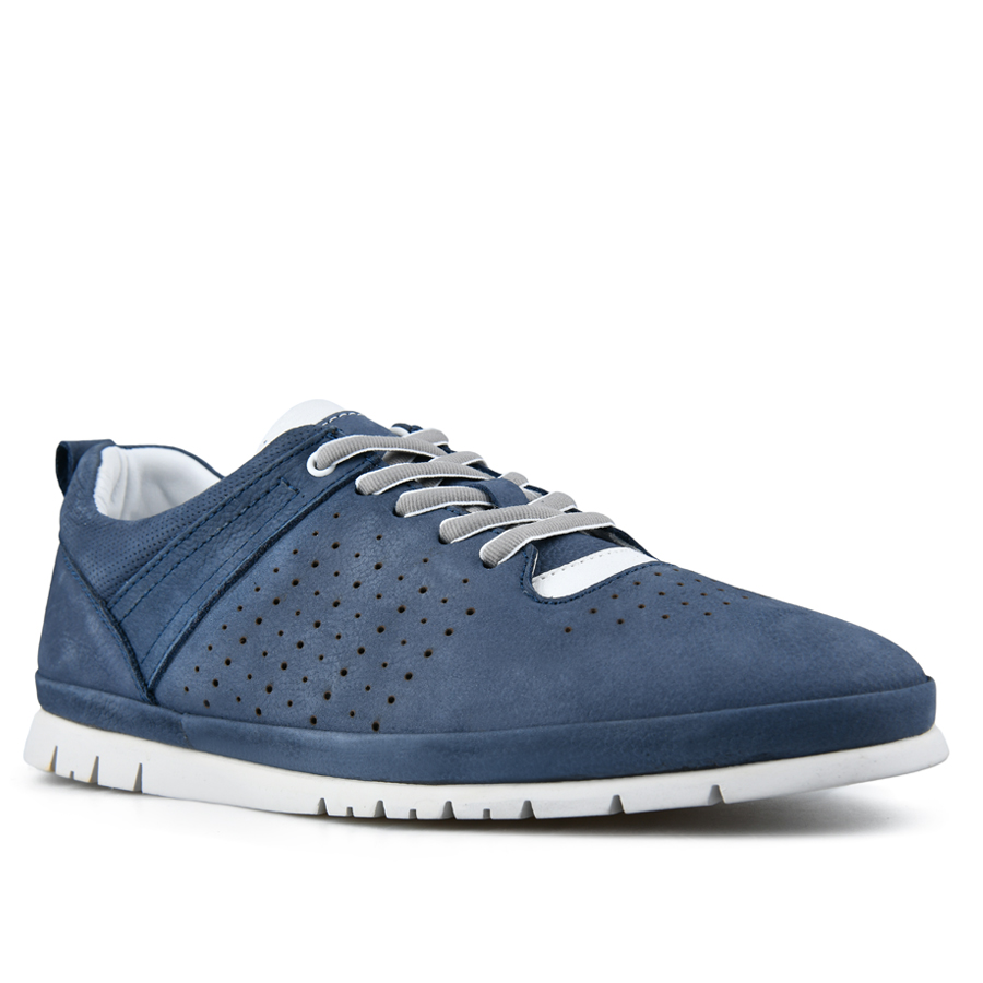 мъжки обувки естествена кожа сини 1