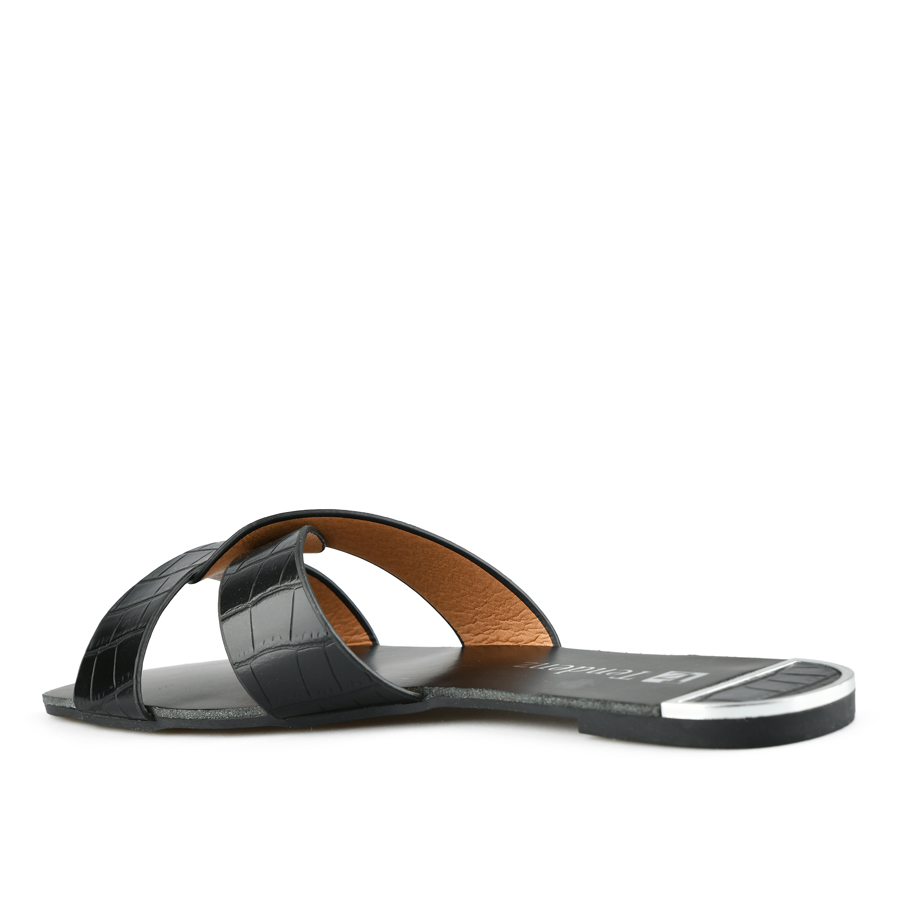 дамски чехли еко кожа черни 3