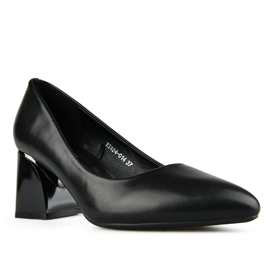 γυναικεία παπούτσια οικολογικό δέρμα μαύρο 1