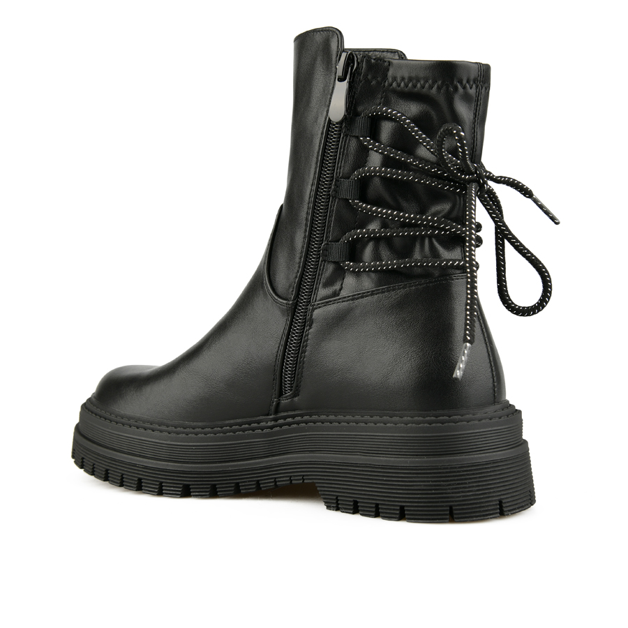 botine damă piele ecologică negru 2