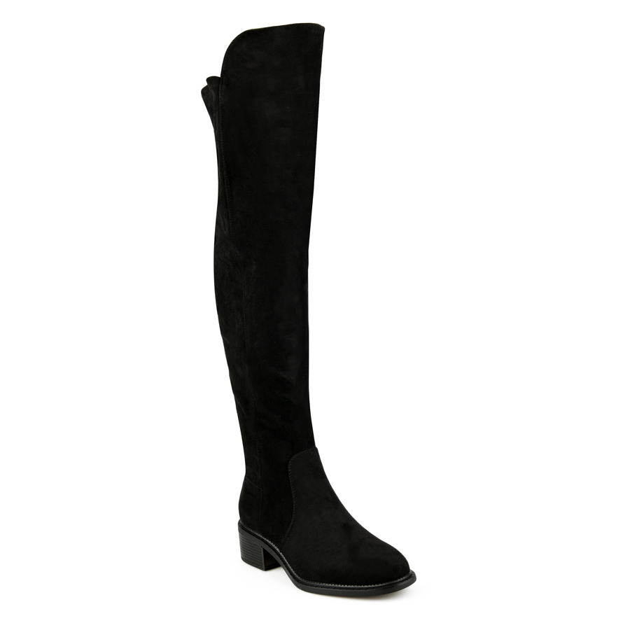 cizme damă textil negru 1