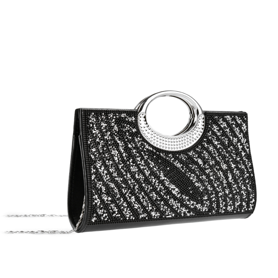 γυναικεία συμπλέκτη οικολογικό δέρμα μαύρο 0