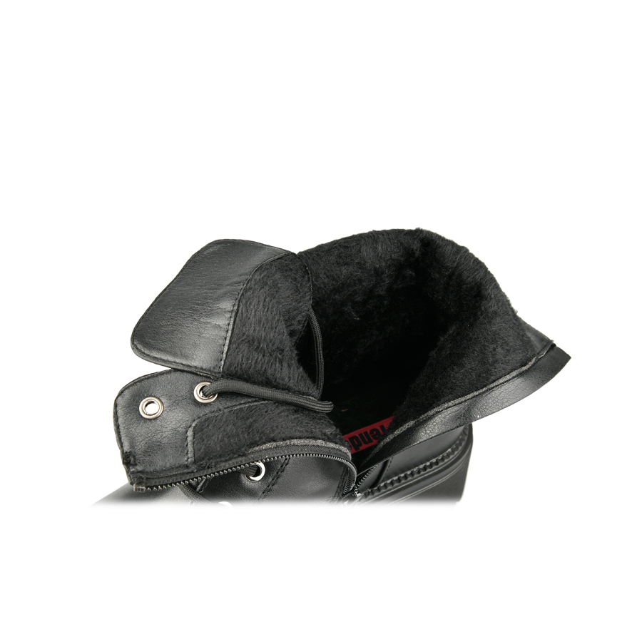 дамски боти еко кожа черни 5