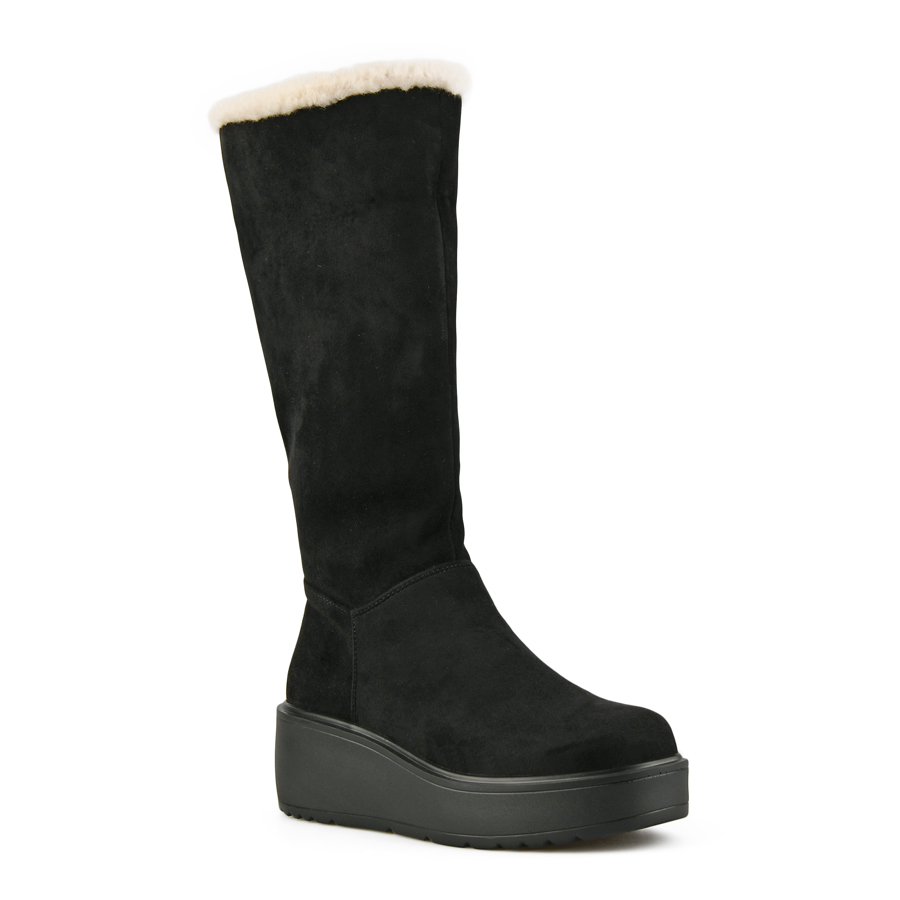 cizme damă textil negru 5