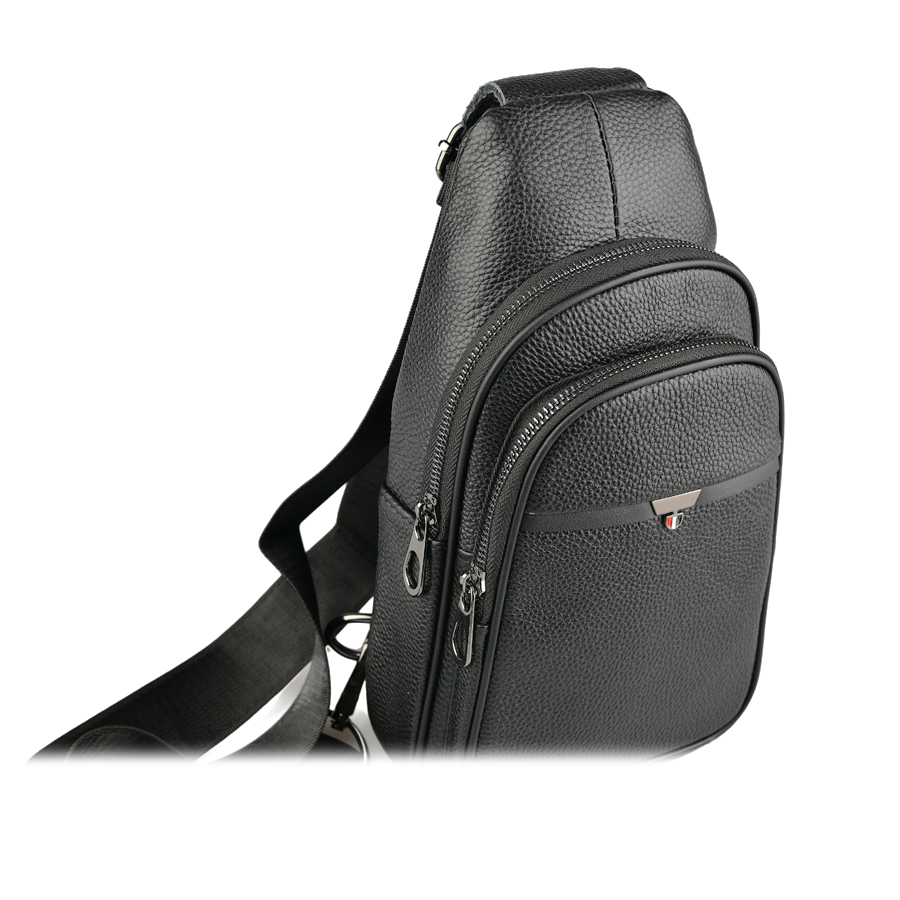 geantă bărbați piele naturală negru 2