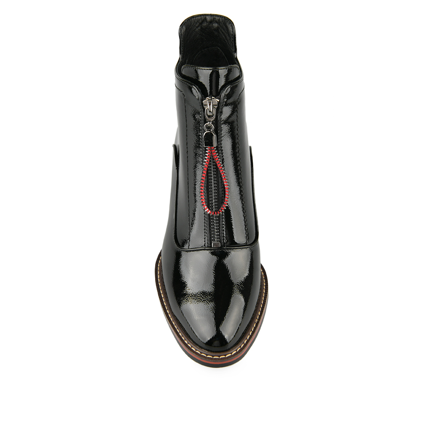 botine damă piele ecologică negru 2