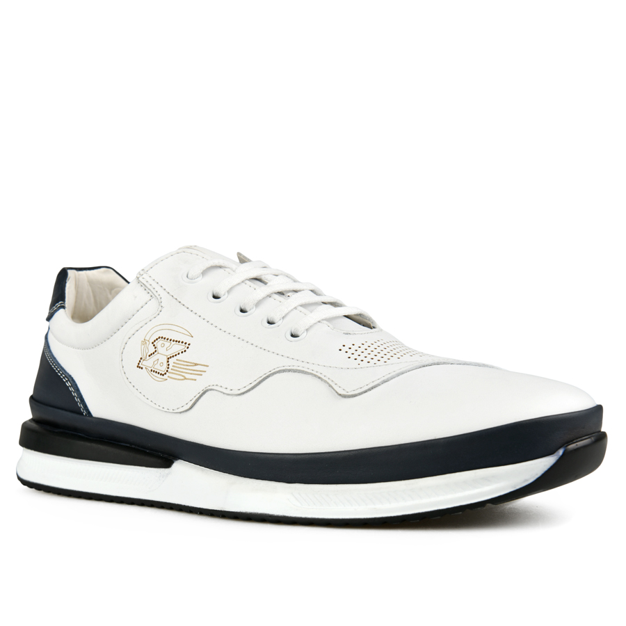 мъжки обувки естествена кожа бели 2