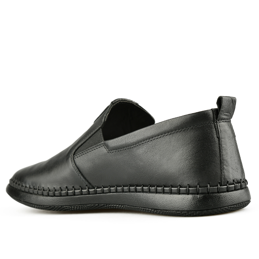 ανδρικά παπούτσια φυσικό δέρμα μαύρο 3