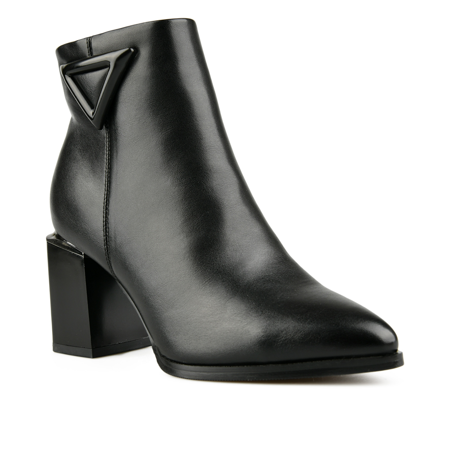 дамски боти еко кожа черни 1