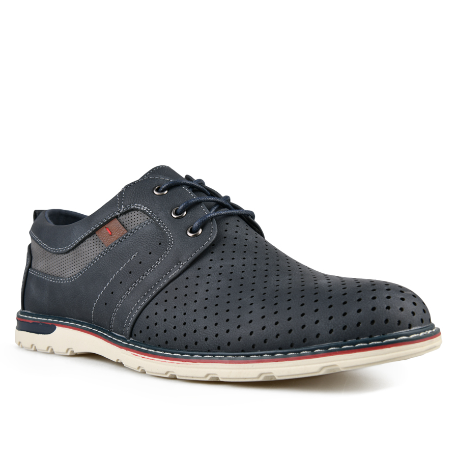 мъжки обувки еко кожа сини 2