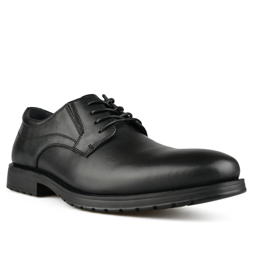 ανδρικά παπούτσια φυσικό δέρμα μαύρο 1