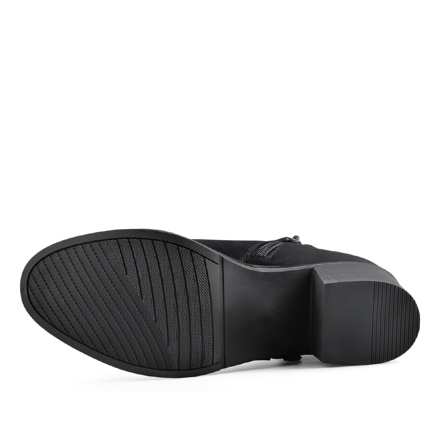botine damă piele ecologică negru 5