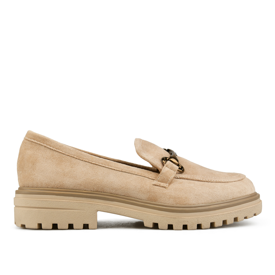 γυναικεία παπούτσια ύφασμα μπεζ 0