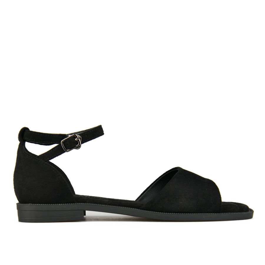 γυναικεία σανδάλια ύφασμα μαύρο 0