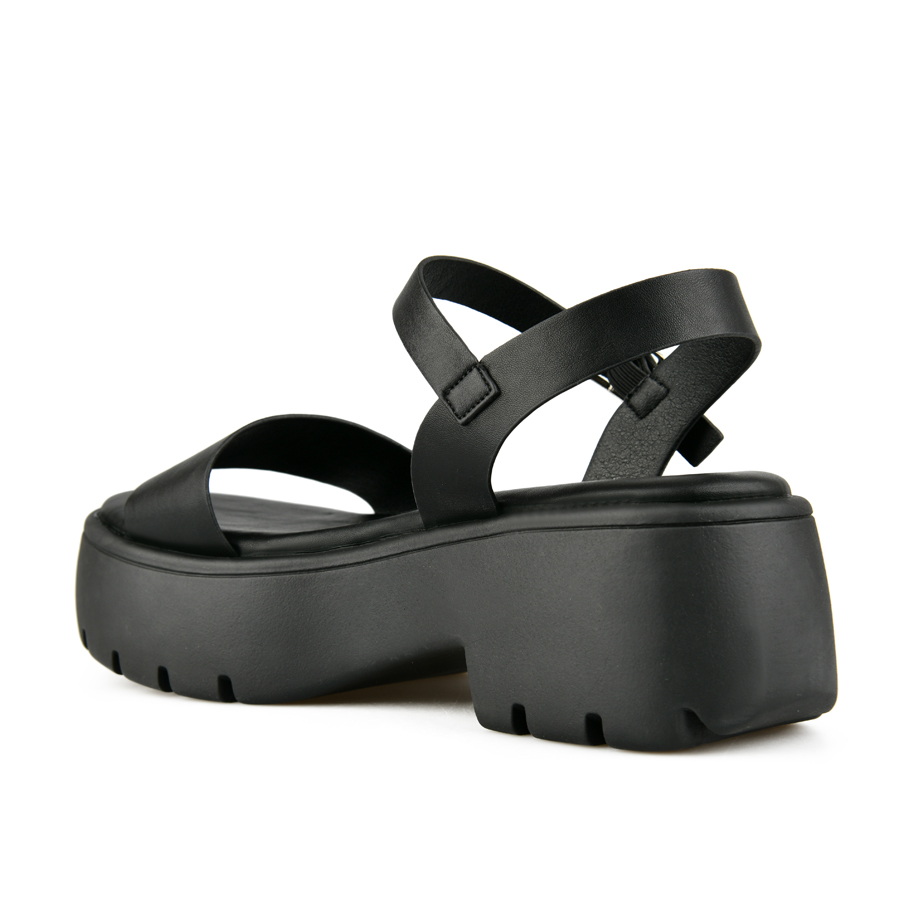 γυναικεία σανδάλια οικολογικό δέρμα μαύρο 3