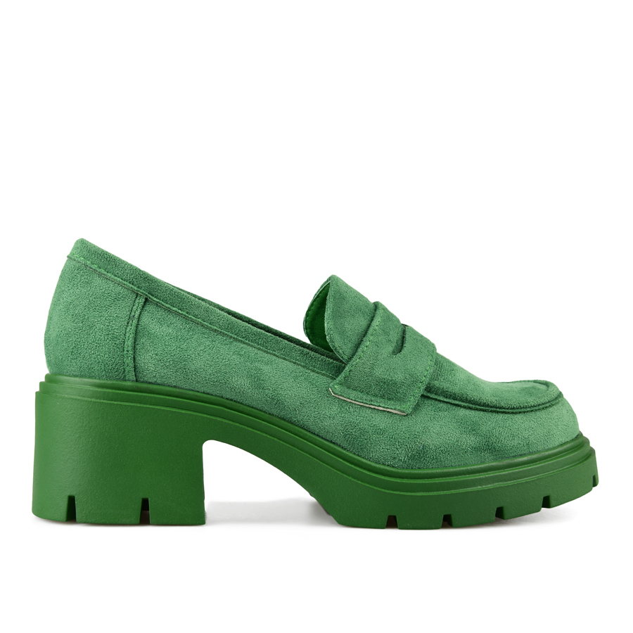 γυναικεία παπούτσια ύφασμα πράσινα 0