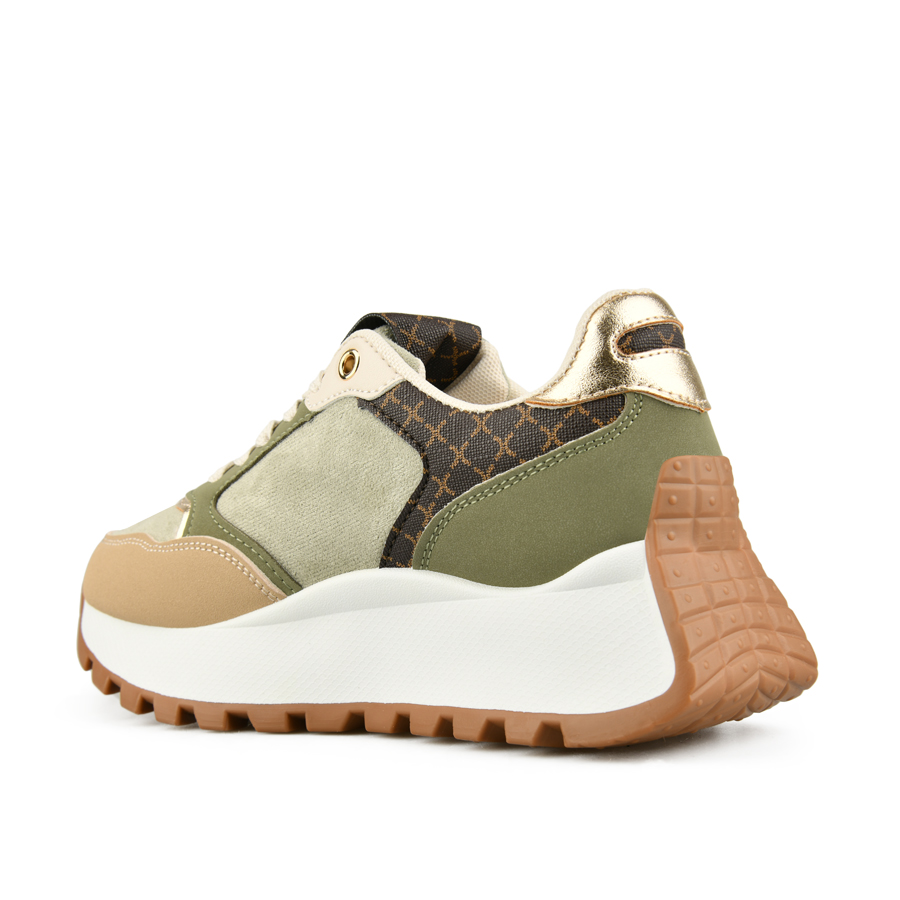 γυναικεία sneakers οικολογικό δέρμα πράσινα 3