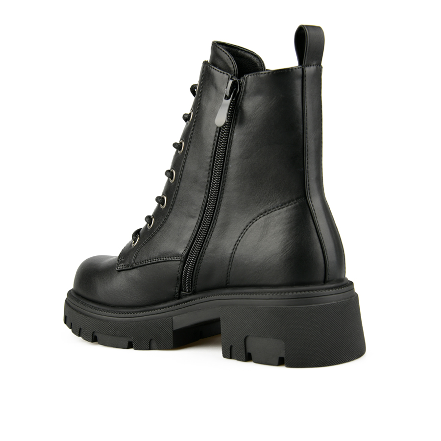 botine damă piele ecologică negru 3
